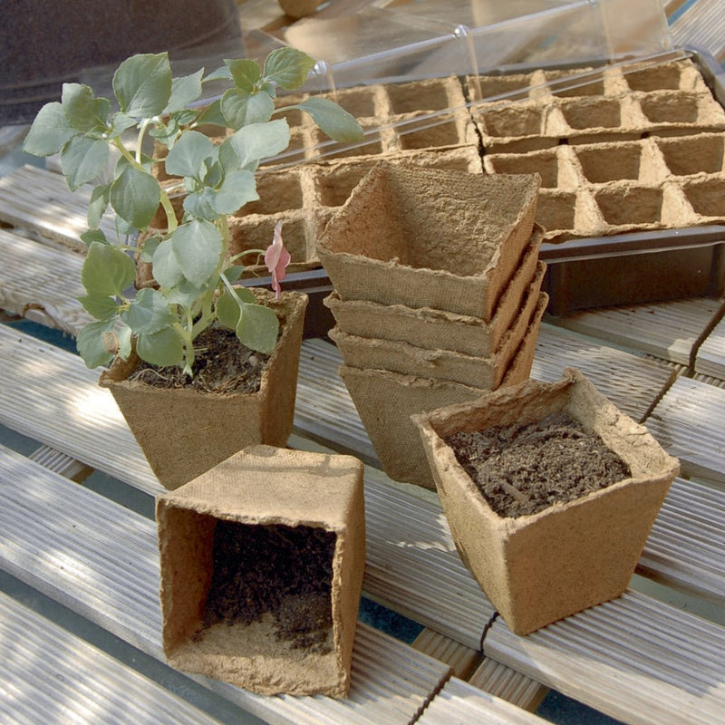 Биоразградими саксии и табли за разсад - Leika.bg