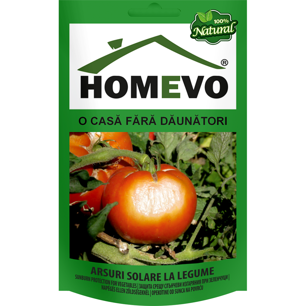 HOMEVO, Натурален препарат за защита от слънчеви изгаряния при зеленчуци и плодове